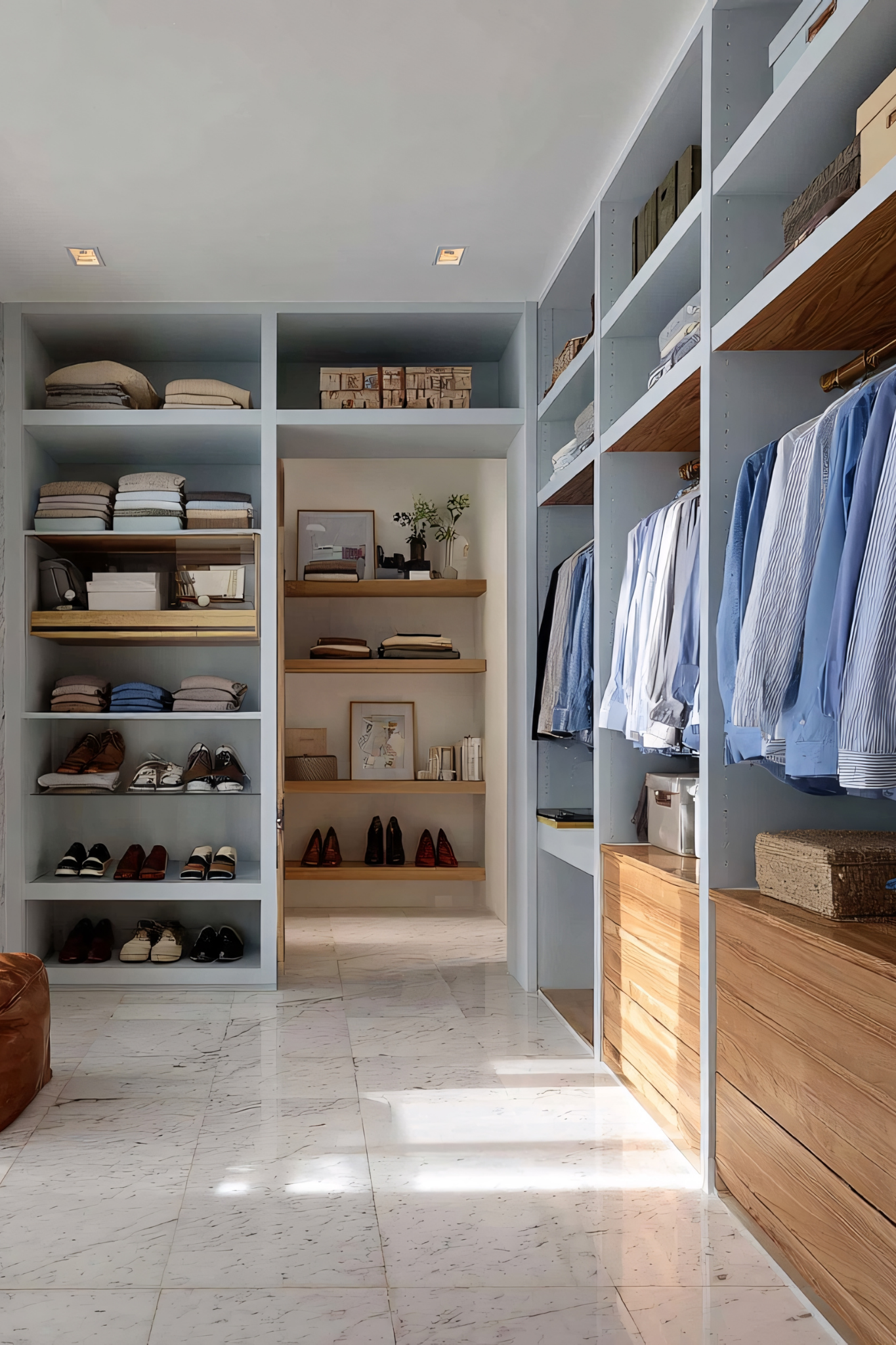 organized walk in closet-2