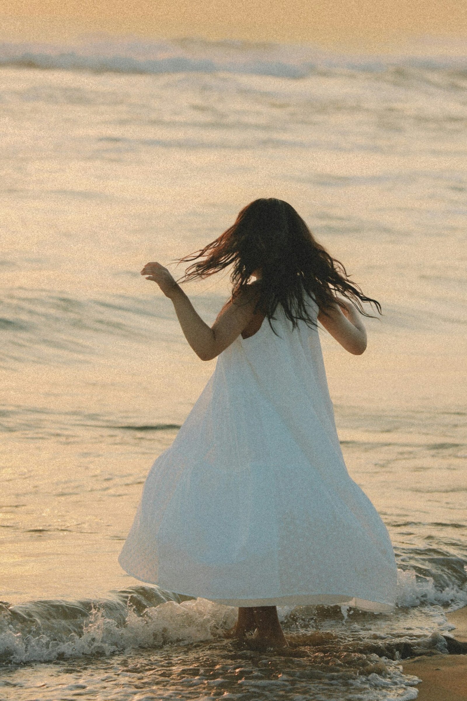 woman in carefree mode