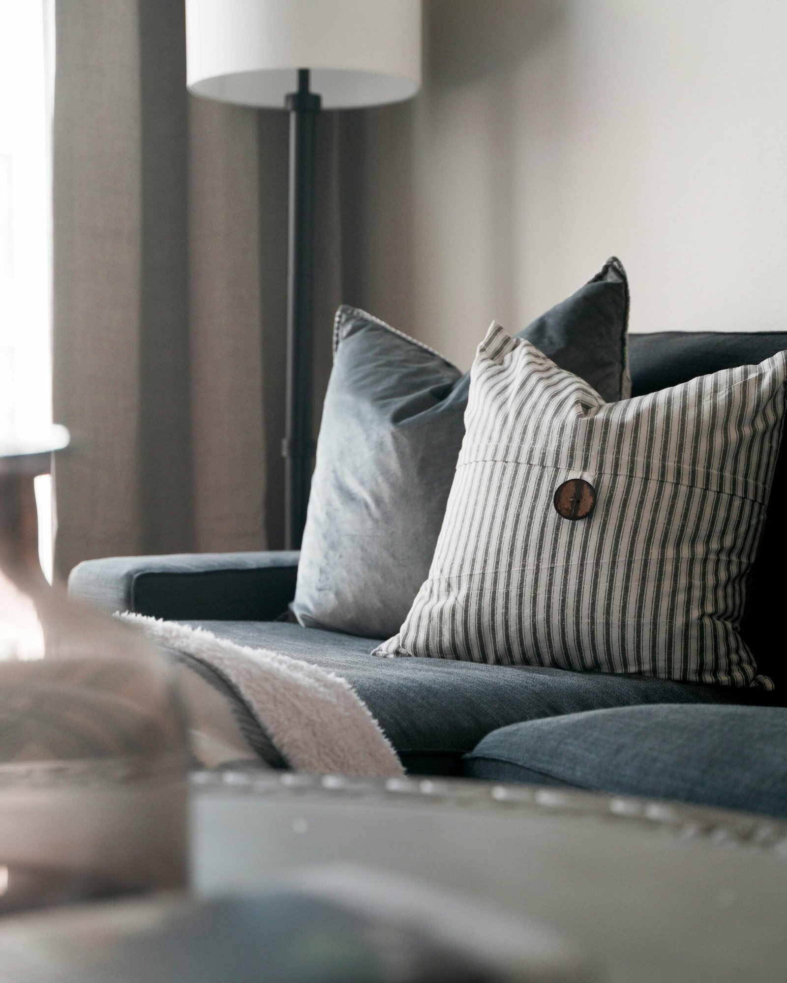 color coded throw pillow