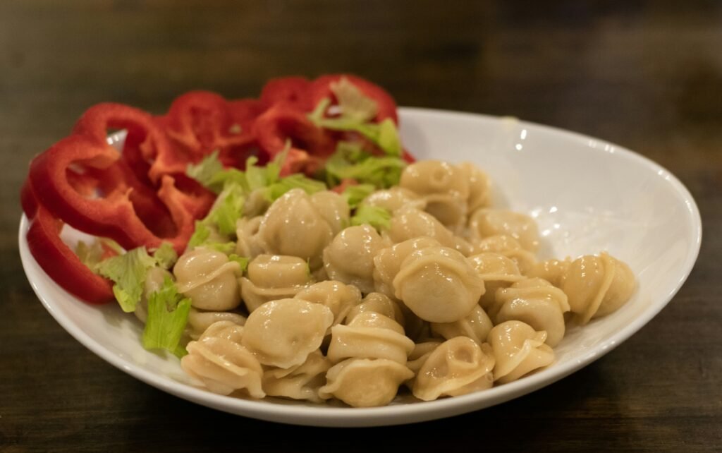 Calm Evening Routine Essentials: eating healthy dinner