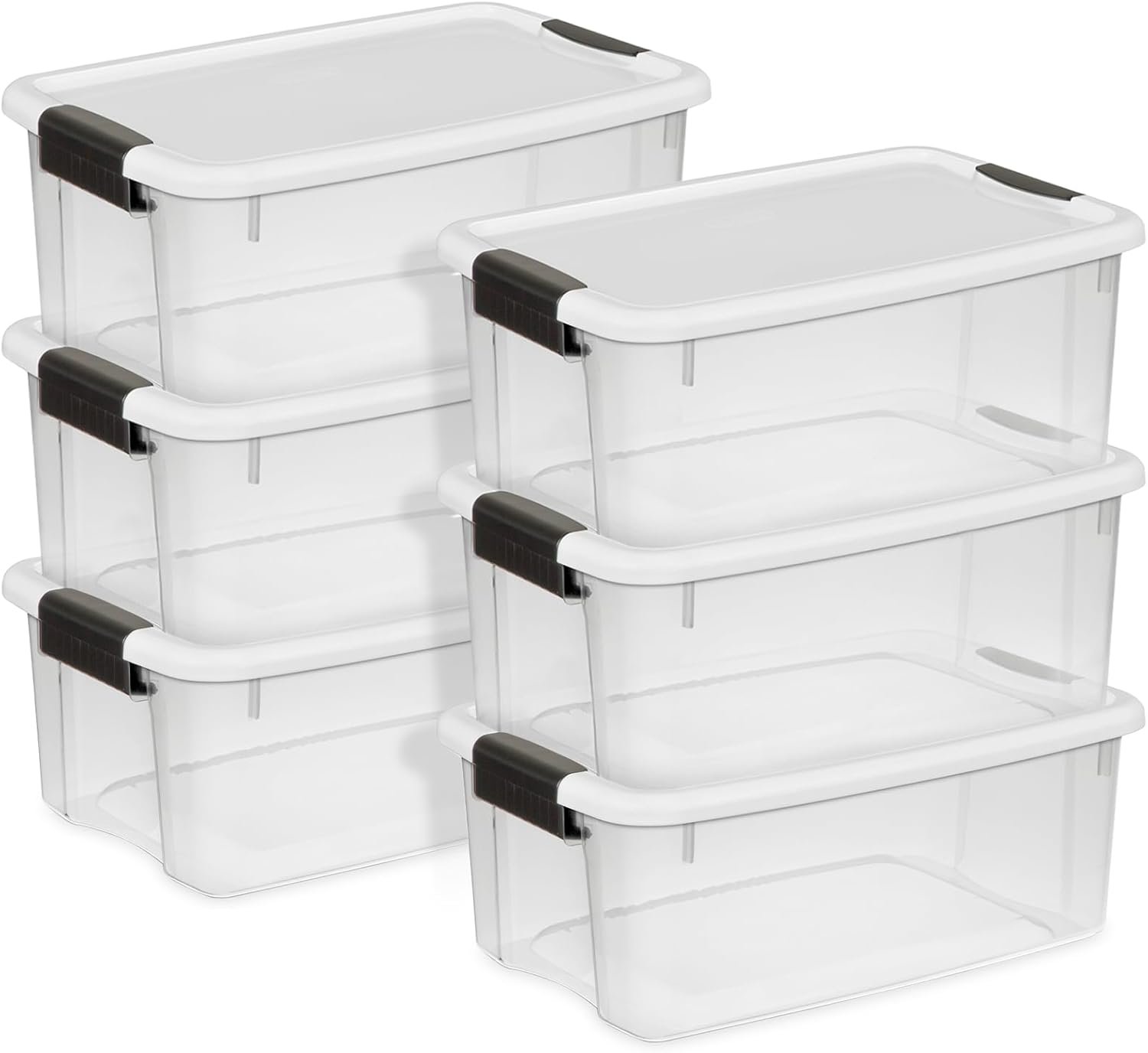 plastic storage bins