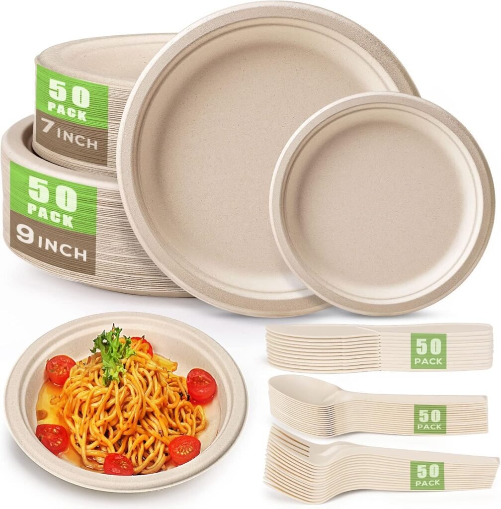 compostable dinnerware set