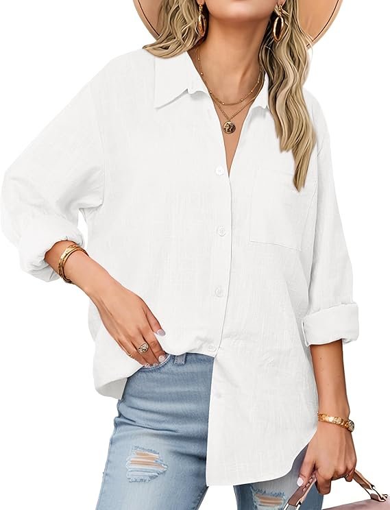 1493 Long Sleeve Button Down Cotton Shirt