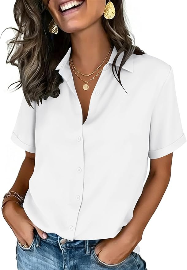 Crisp White Button-Down