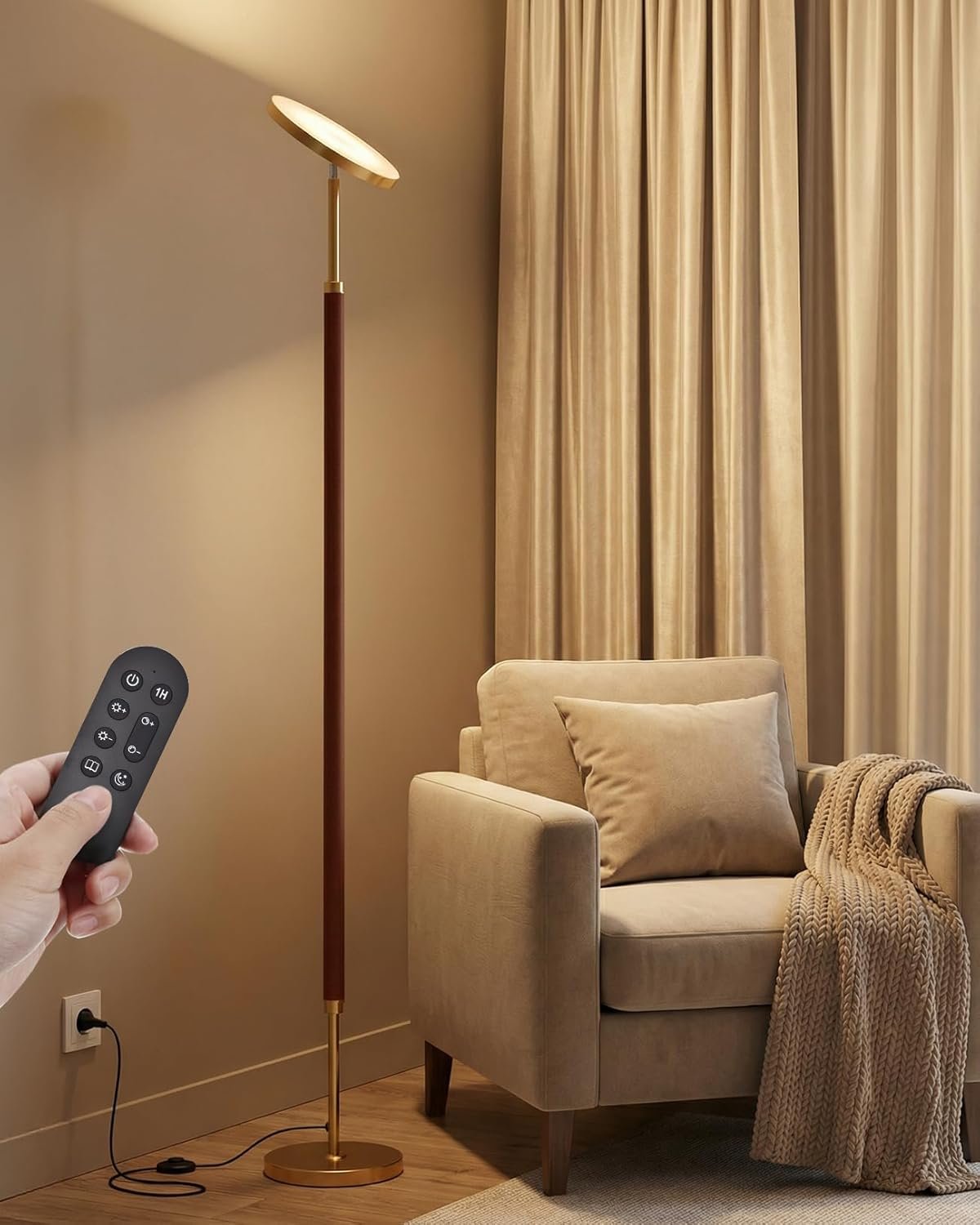 Amazon Living Room Finds That Make Your Home Look Moody, Rich & Designer 13 JOOFO Modern Floor Lamp