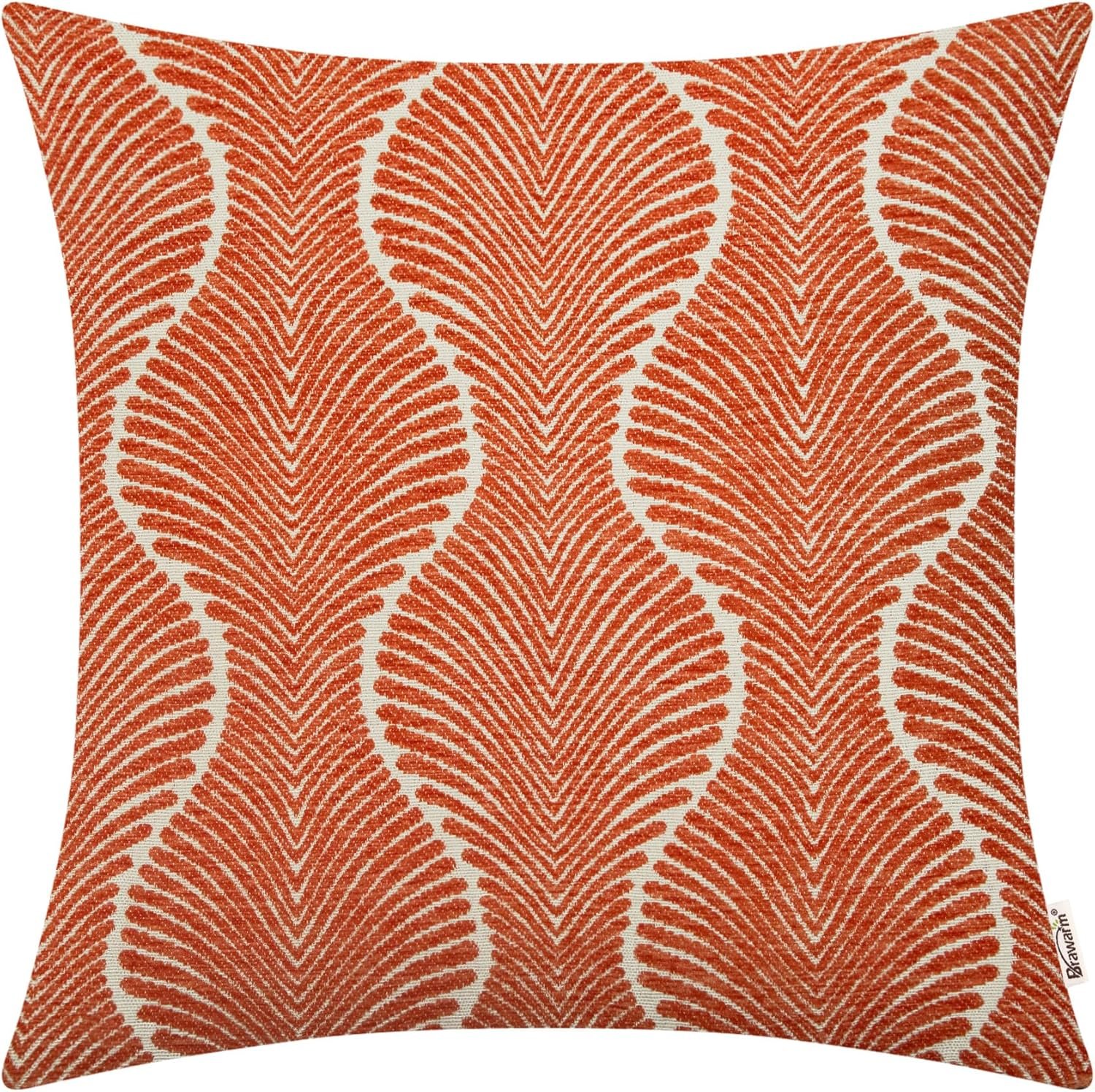 Amazon Living Room Finds That Make Your Home Look Moody, Rich & Designer 20 Burnt Orange and Off-White Textured Pillow Covers