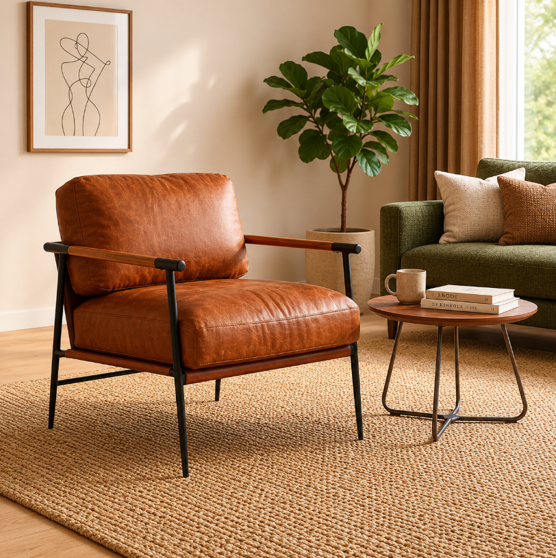 The Cozy Green Living Room Formula Everyone Will Want to Copy 5 accent chair