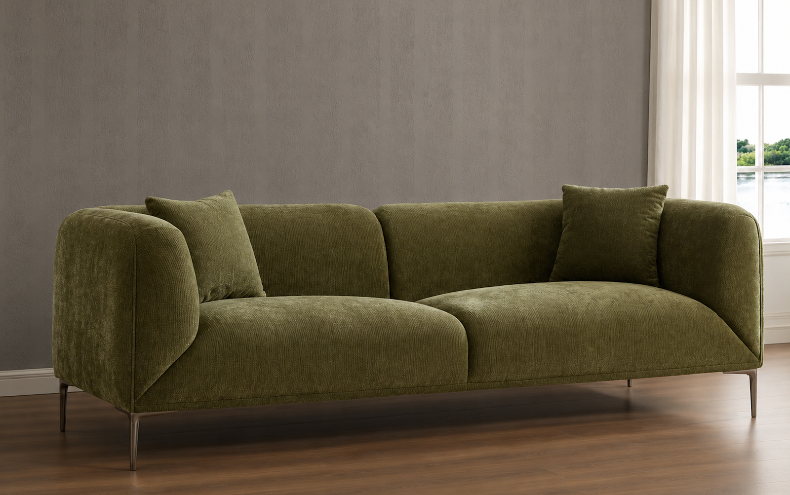 The Cozy Green Living Room Formula Everyone Will Want to Copy 2 sofa