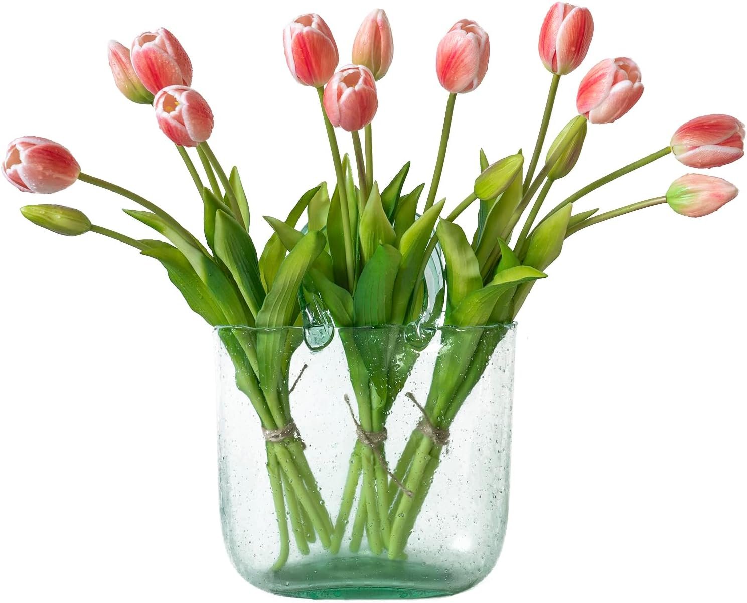 Coffee Table Styling Pieces That Make Your Living Room Look Expensive 62 1899 Coral Pink Artificial Tulips Flowers
