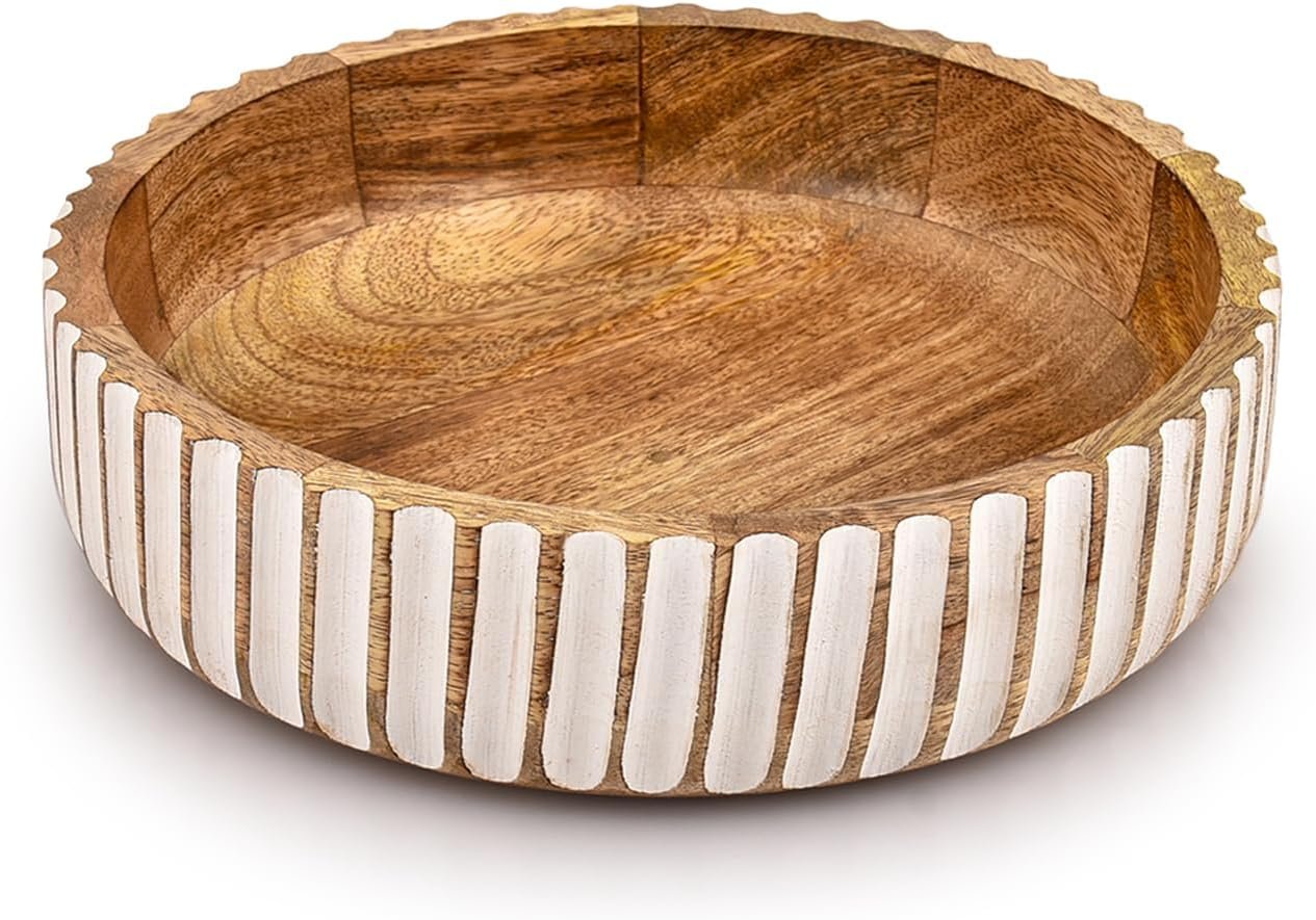 Coffee Table Styling Pieces That Make Your Living Room Look Expensive 36 2144 Wood Decor Fruit Bowl