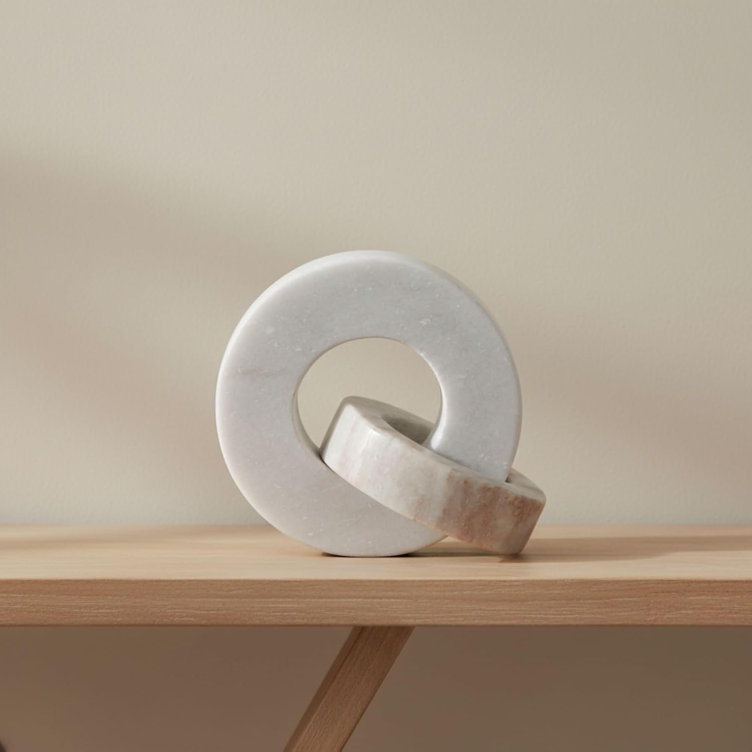 Coffee Table Styling Pieces That Make Your Living Room Look Expensive 24 2157 White Beige Marble Double Ring