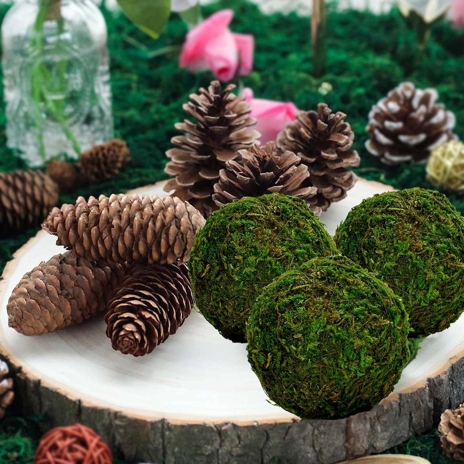 Coffee Table Styling Pieces That Make Your Living Room Look Expensive 58 2171 Green Decorative Moss Balls