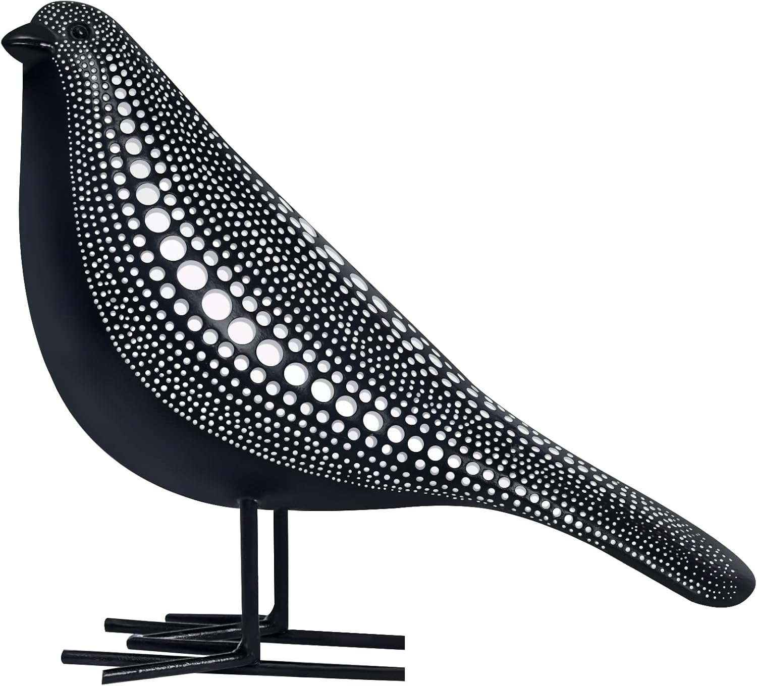Coffee Table Styling Pieces That Make Your Living Room Look Expensive 15 2173 Black Bird Figurine w Polka Dots