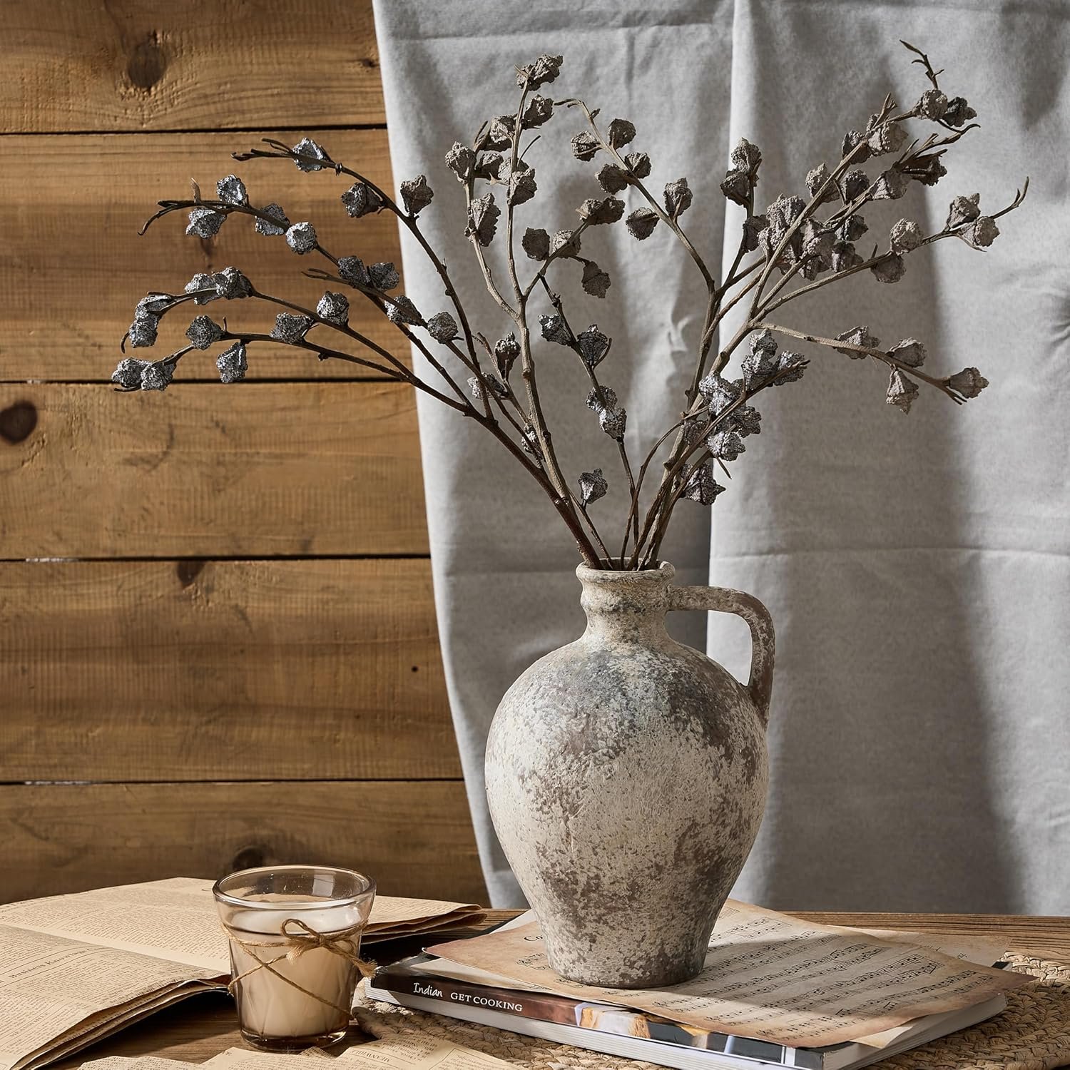Coffee Table Styling Pieces That Make Your Living Room Look Expensive 77 2188 Brown Terracotta Vase w Handle