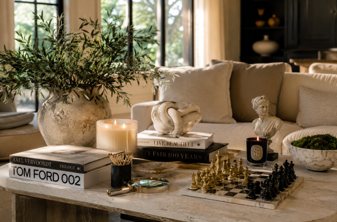 Coffee Table Styling Pieces That Make Your Living Room Look Expensive 1 coffee table hero image