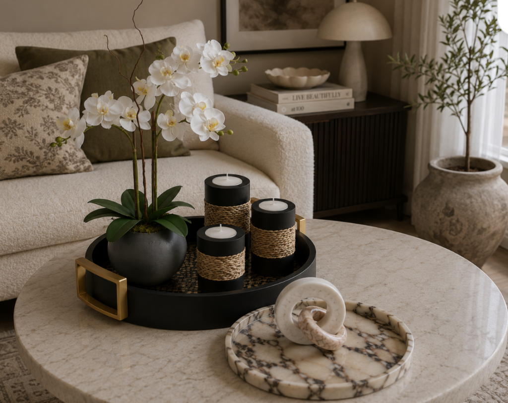 Coffee Table Styling Pieces That Make Your Living Room Look Expensive 21 lifestyle image nine
