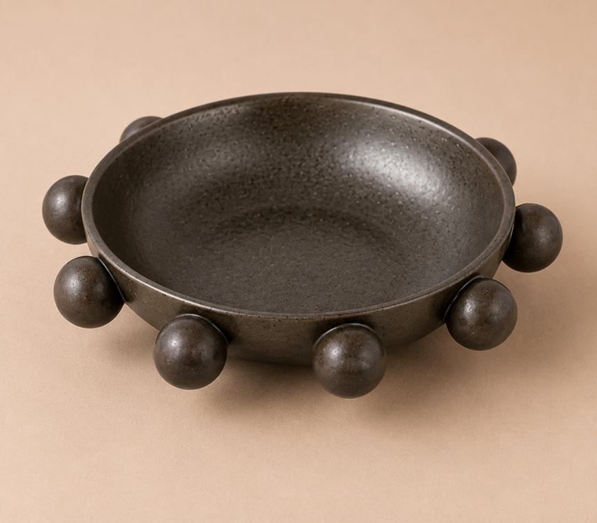 Coffee Table Styling Pieces That Make Your Living Room Look Expensive 32 Orb Stoneware Bowl
