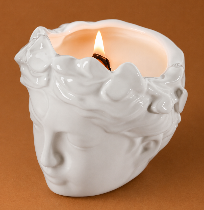 Coffee Table Styling Pieces That Make Your Living Room Look Expensive 63 Sculptural Face Candle